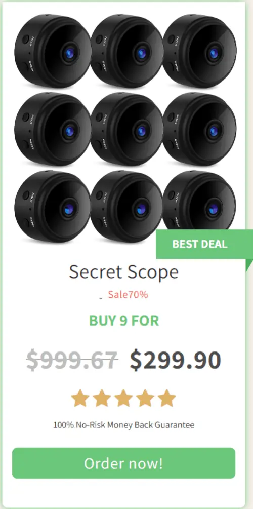Secret Scope offer price