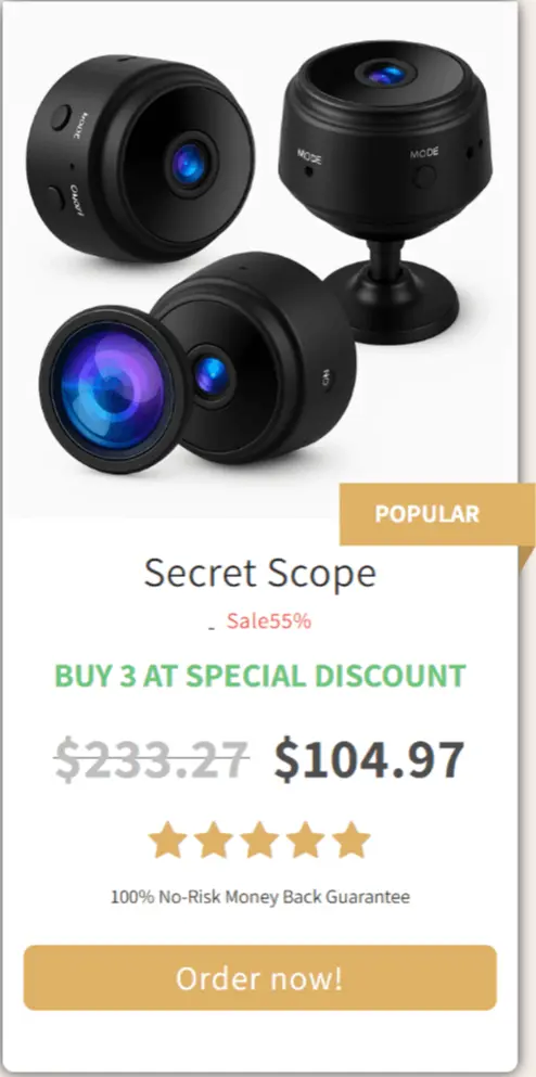 Secret Scope offer price